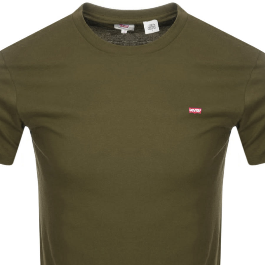 Alternative Image for ProductLevis Original Crew Neck Logo T Shirt Khaki2